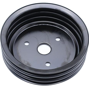 1 PC SHLPDFM Crankshaft Pulley Black Steel SWP Triple-Groove Short Water Pump Pulley
