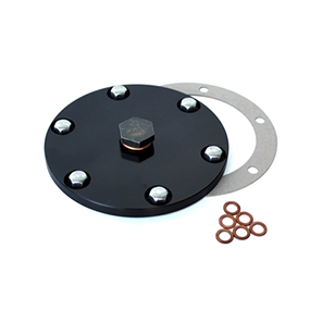 Black Billet Oil Drain Plate Cover