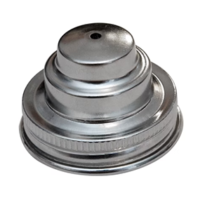Fuel Cap 1 3/4" Silver Steel